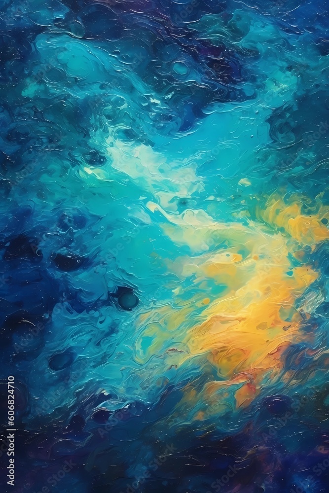 Fototapeta premium texture of the sea in oil style (ai generated)