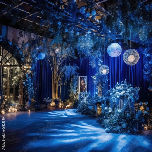 night sky wedding decorations Generative Ai