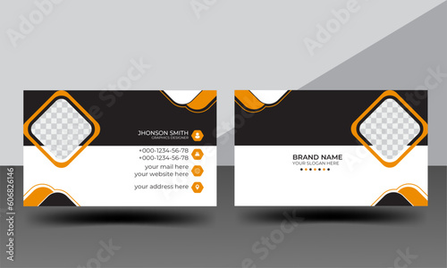 modern and professional  minimal business card design.