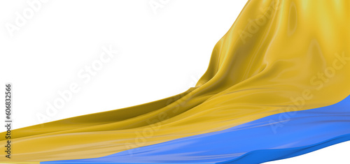 Pride in Dimension  Mesmerizing 3D Ukraine Flag Illustration