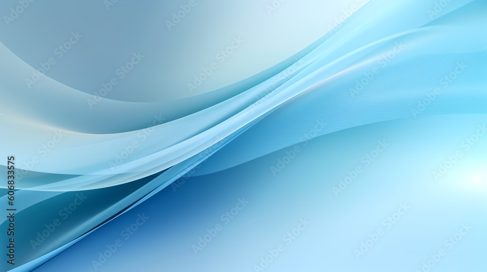 An image of abstract blue wave illustration for background presentation template. Ai generative An image of abstract blue wave illustration for background presentation template. Ai generative