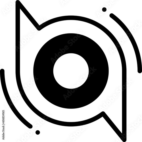 typhoon solid line icon