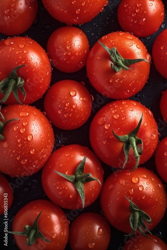 Fresh Tomatoes seamless background