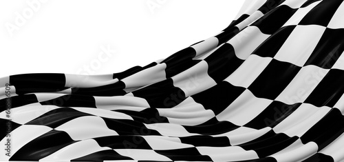 flag finish race sport 3d champion winner