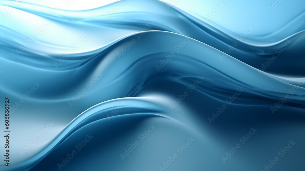 blue wavy background with soft color. Generative AI blue wavy background with soft color. Generative AI