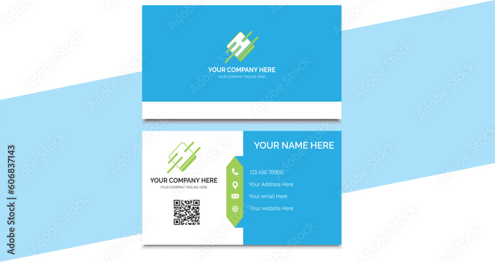 Fototapeta premium Business Card, Creative card and modern business card Vector illustration business card design template