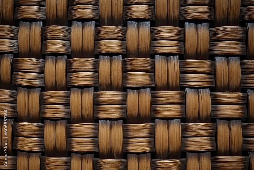 flat background dark rattan clean background for taking photo Generative AI flat background dark rattan clean background for taking photo Generative AI