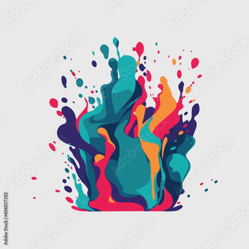 background with liquid motion shapes