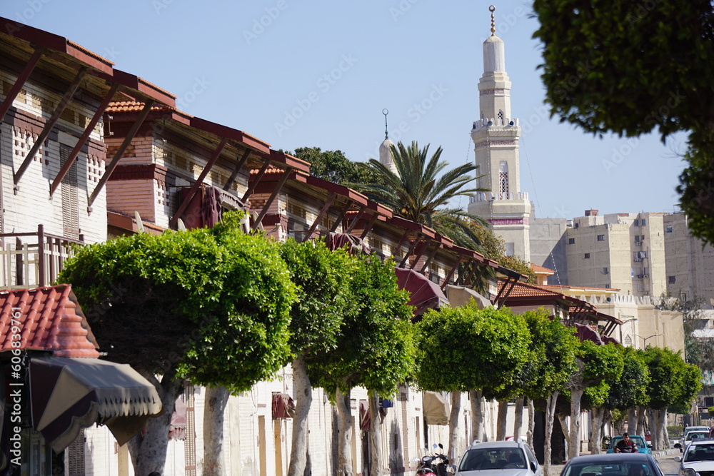 Ταπετσαρία Old buildings of Suez canal in the city of Portsaid