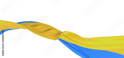 Visual Brilliance  Mesmerizing 3D Ukraine Flag Illustration