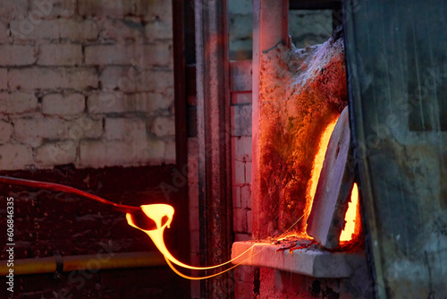 Canvas Print Murano glass-blowing factory