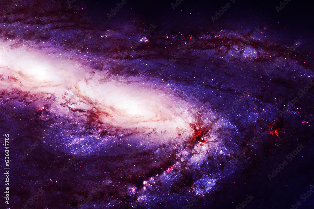 A beautiful spiral galaxy. Elements of this image furnishing NASA.