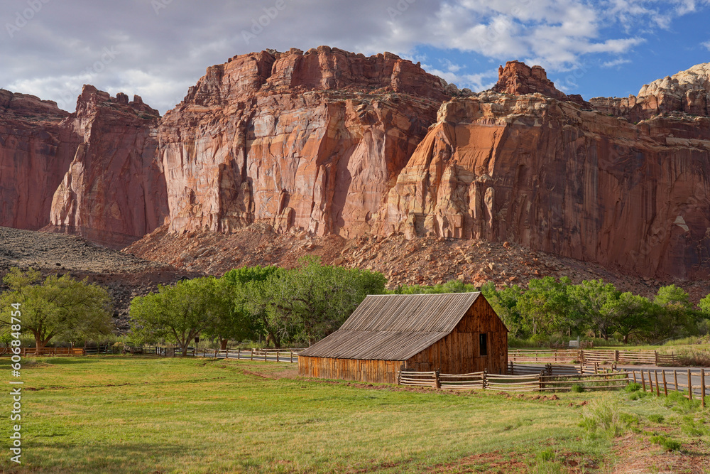 Gifford barn in Fruita in Capitol Reef National Park