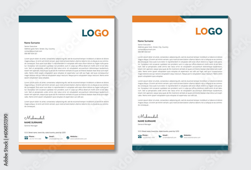 Medical Doctor healthcare letterhead Design, business letterhend Degsin. Corporate modern letterhead design template