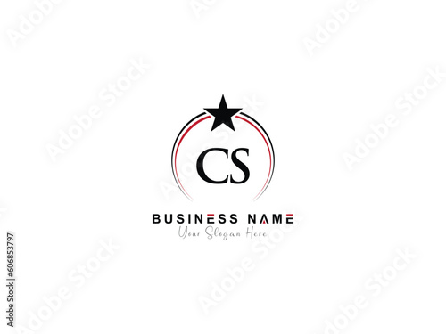 Premium Black Letter CS sc Logo Icon Vector For You