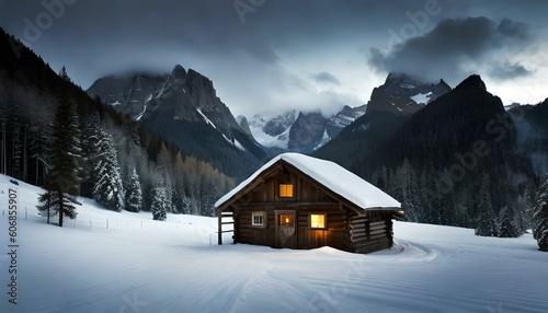 house in the snow © Kevin