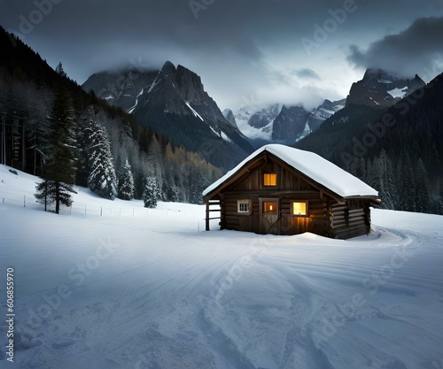 house in the snow © Kevin
