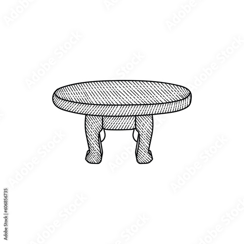 Elegant Table Line Art Simple Design