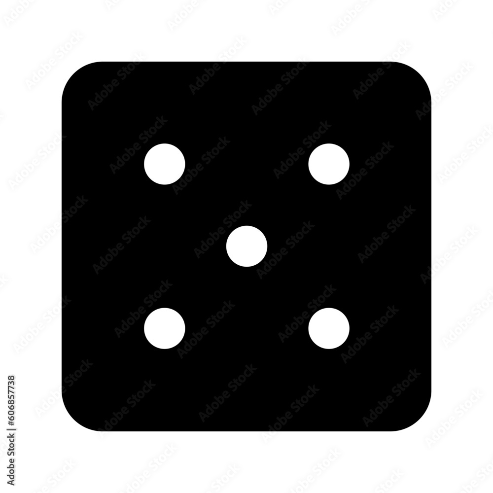 Dice Five Icon Dice Five Icon