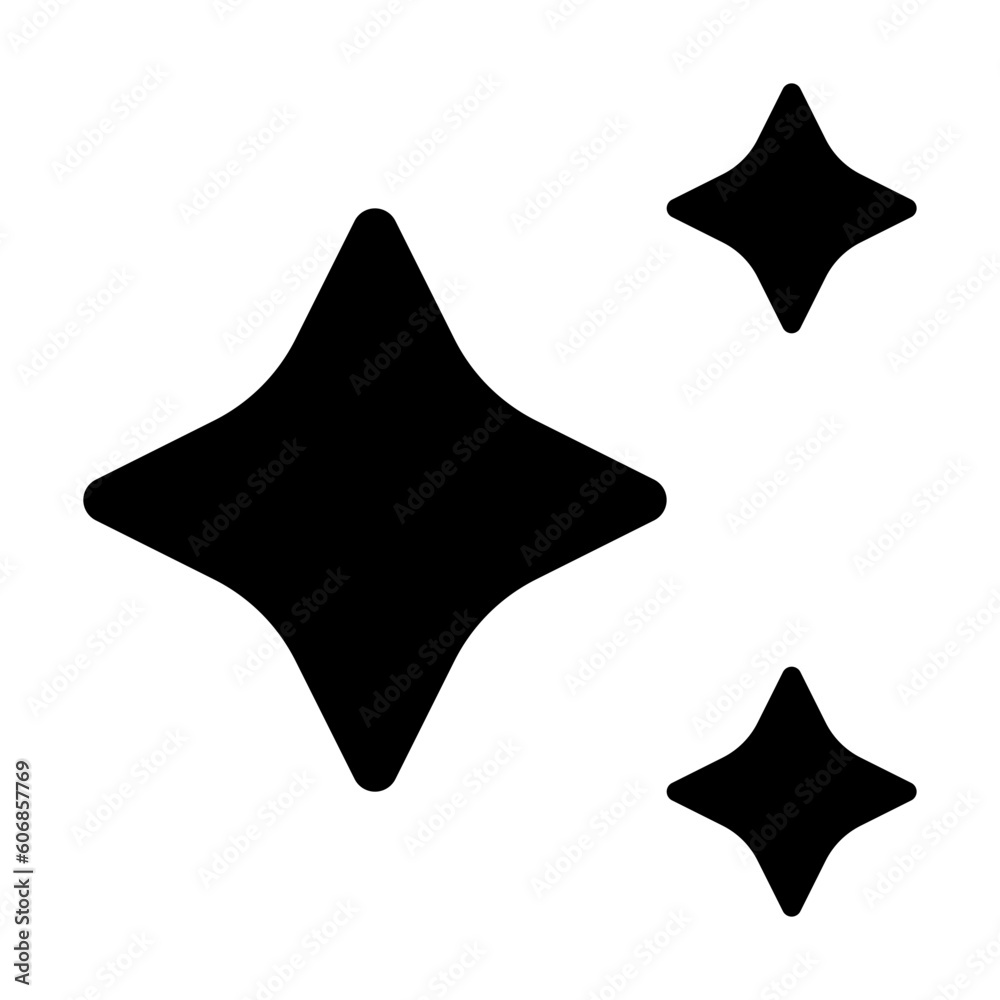Fototapeta premium Sparkles Right Icon
