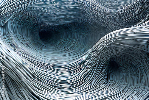 Big wave swirls in flat abstract plastic.