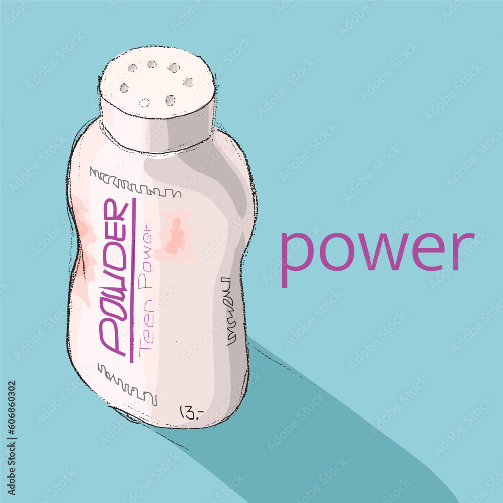 poder drawing sketch pencil style