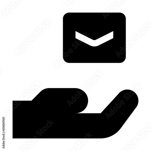 Hand Ask Mail Icon