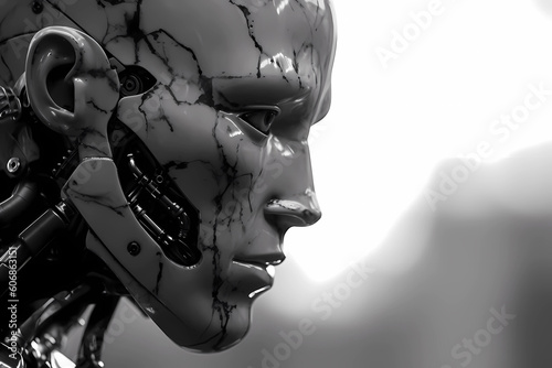 image of a futuristic humanoid robot, futuristic, technological, intelligent, human-like, innovative