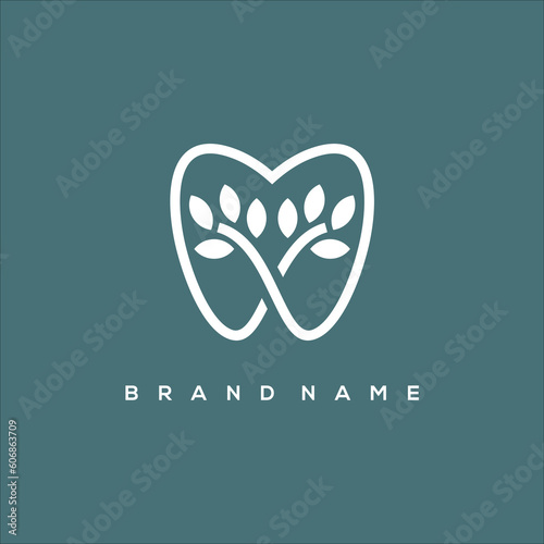 dental and tree logo vector