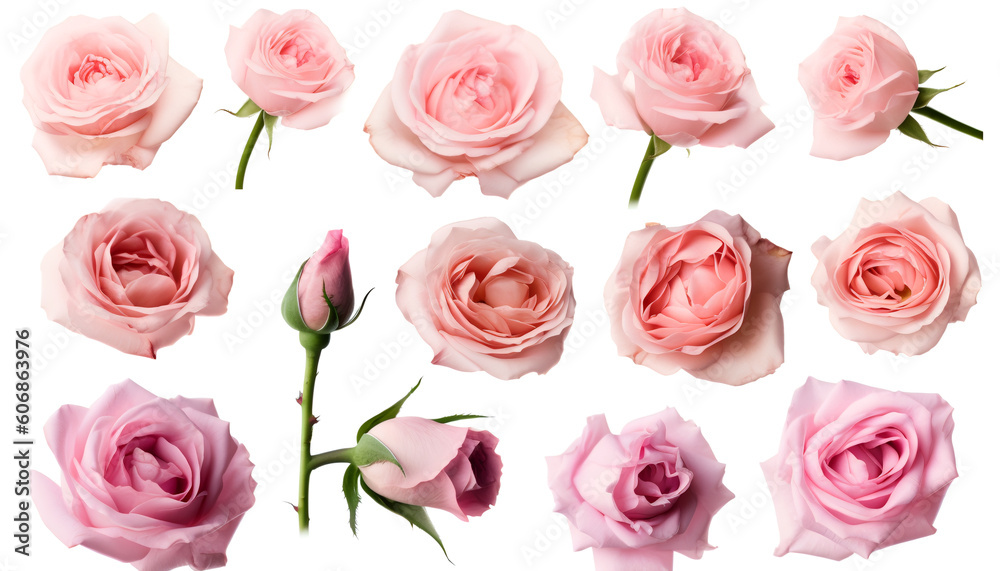 Fototapeta premium 🌹 A vibrant tapestry of colors, nature's masterpiece in full bloom! 🌷✨ Immerse yourself in the enchanting allure of these captivating roses, the very essence of spring. 