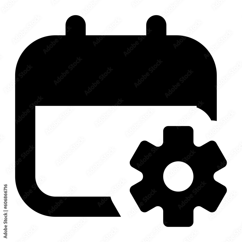 Obraz na plátně Calendar Setting Icon
