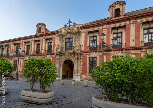 Archbishop Palace at Plaza Virgen de Los Reyes Square - Seville, Andalusia, Spain © diegograndi