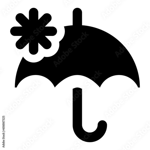 Umbrella Snowflake Icon