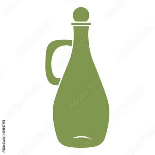 Ancient jug. Simple icon in doodle style. Vector illustration isolated on white background.