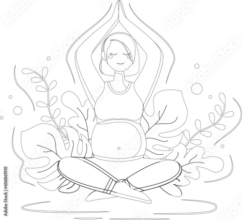 Yoga Pose Vector Graphic