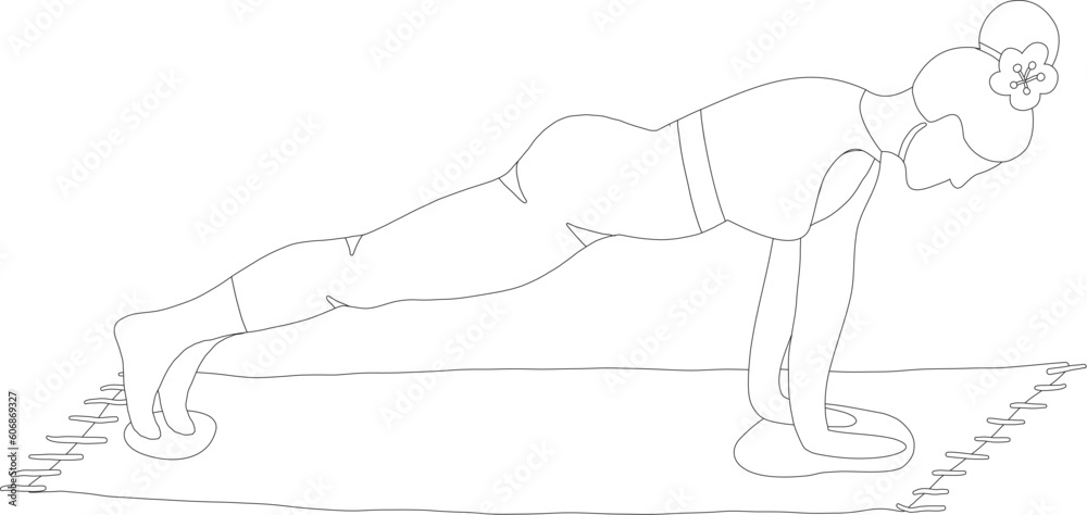 Yoga Pose Vector Graphic