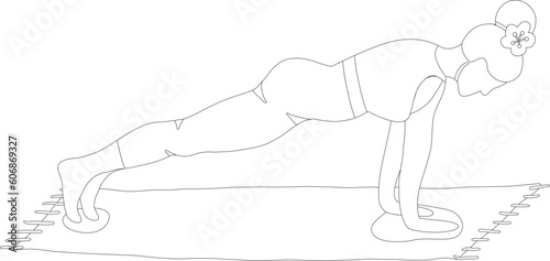 Yoga Pose Vector Graphic