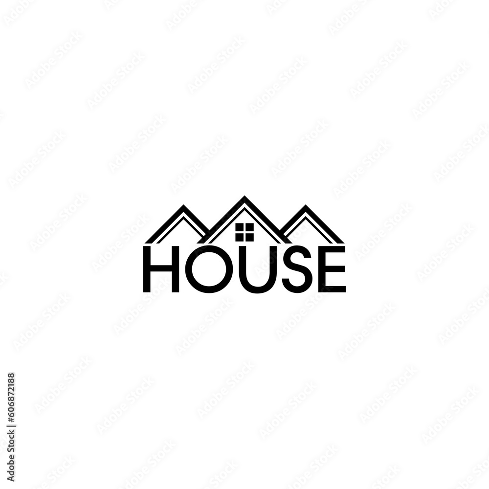 House logo icon isolated on white background