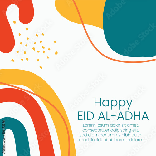 Set Social media post template of Eid al adha event.