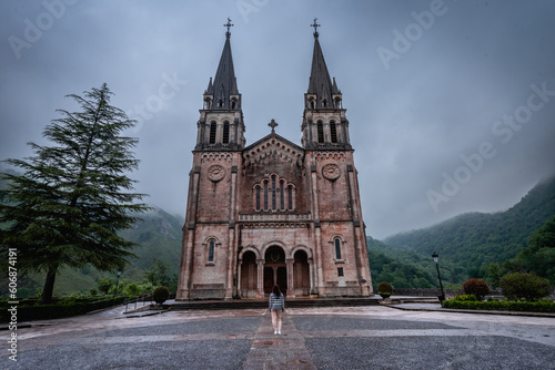 Basilica de Santa Maria la Real de Covadonga, Asturias, Spain.
