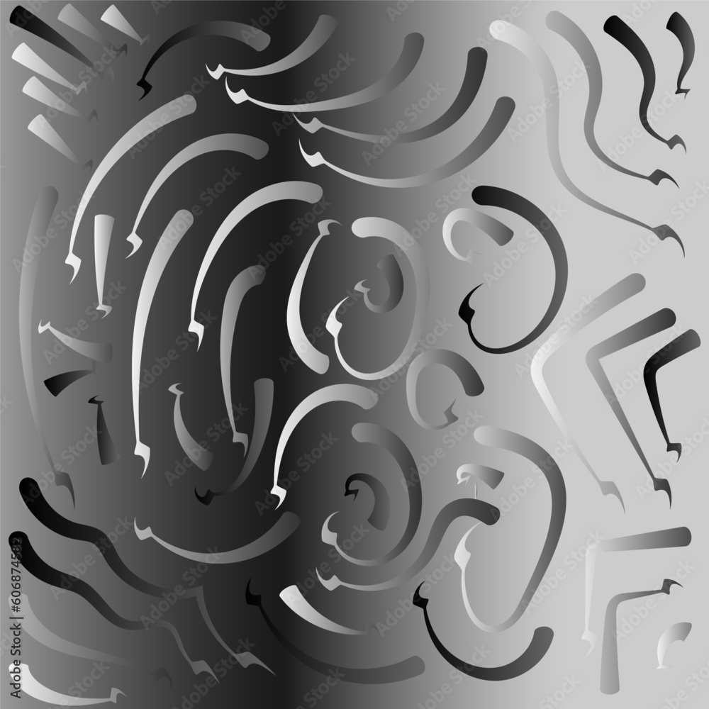 Fototapeta premium Pattern seamless monochrome in gray tones.
