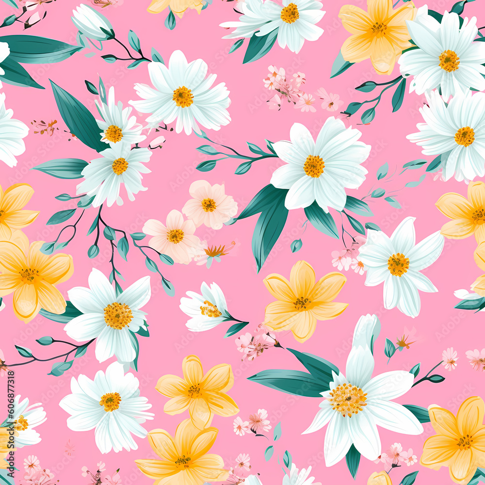 Seamless Flower Pattern Seamless Flower Pattern