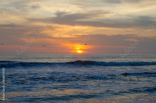 Playa al atardecer