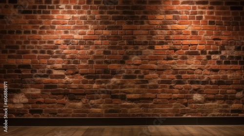 Old brick wall texture background for interior or exterior design with copy space.