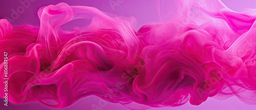 generative ai illustration of a magenta colored smoky liquid background