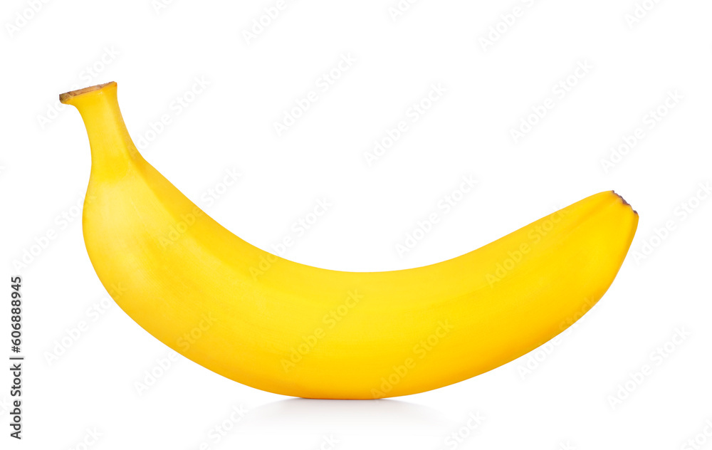 fresh ripe banana isolated on white background