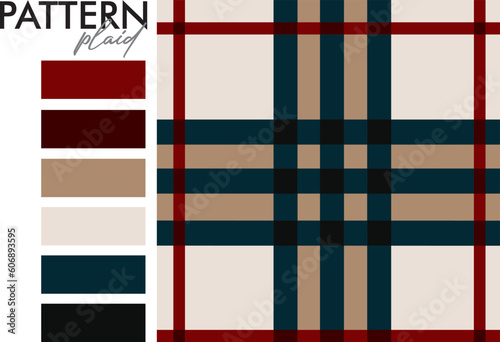 Samba Design: Tartan Plaid Seamless Pattern. 