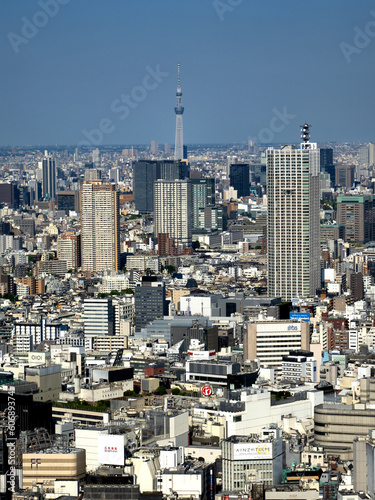新宿の高層ビルからの展望　東京都
