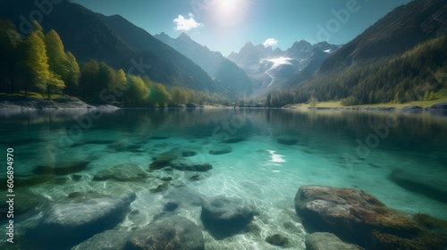Close Up of a Lake in the Mountains © Florian