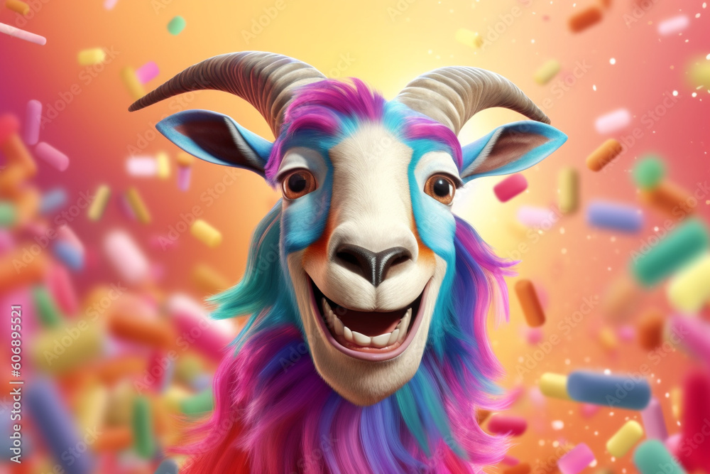Happy Eid al-Adha Goat made with Generative Ai Happy Eid al-Adha Goat made with Generative Ai
